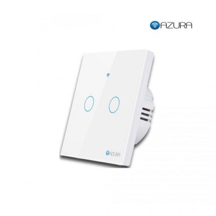 Công tắc wifi Azura 2 kênh hình vuông